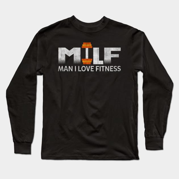 MILF GYM FITNESS T-SHIRT FOR WOMEN Long Sleeve T-Shirt by missalona